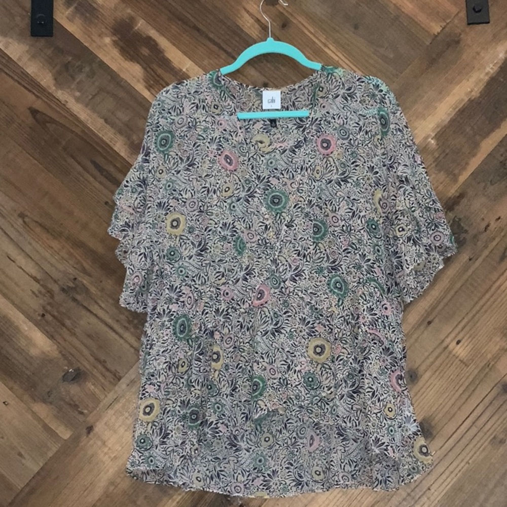 CAbi smock-style blouse.